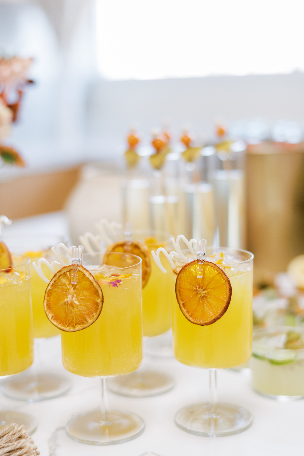 A fruity lemon cocktail