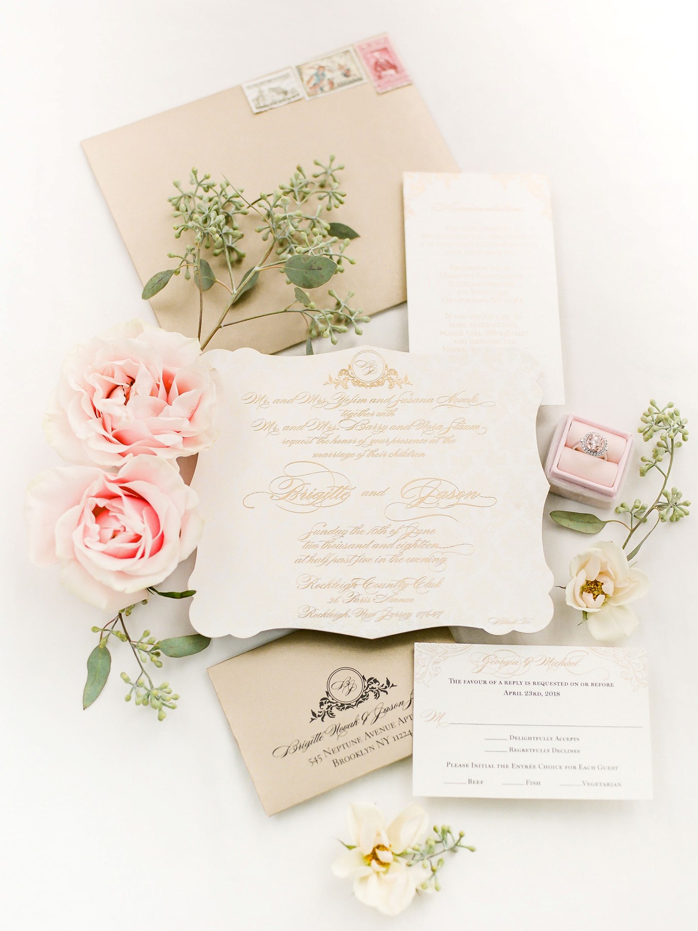 stationery from an elevated microwedding